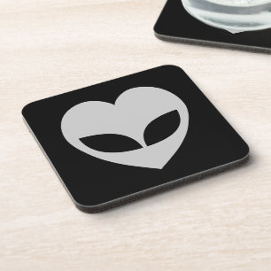 Alien Love Heart Coaster