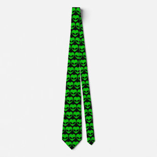 Alien Love Heart Neck Tie