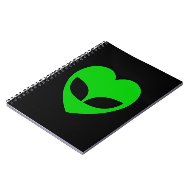 Alien Love Heart Notebook (Left Side)