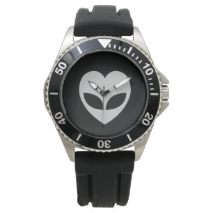 Alien Love Heart Wrist Watch