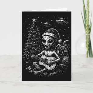 Alien Loves Christmas Card