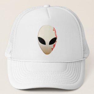 Alien Mask with Futuristic Markings Trucker Hat