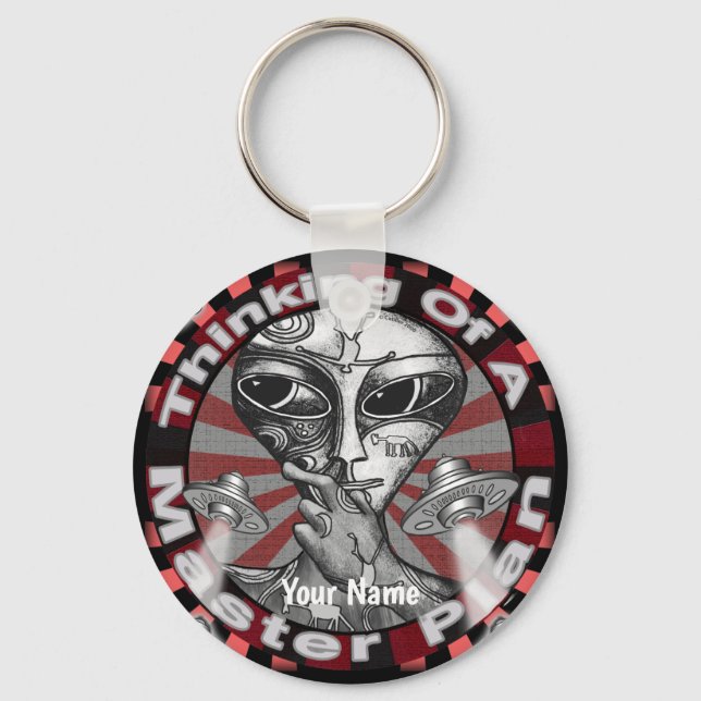 Alien Master Plan keychain (Front)
