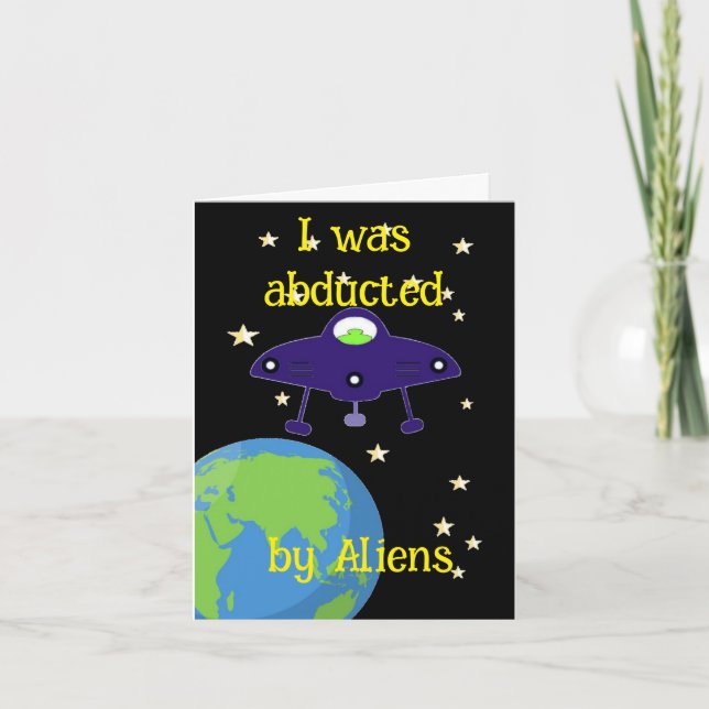 alien missed birthday card (Front)