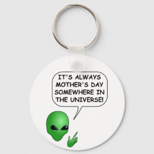 Alien Mother's Day Key Ring