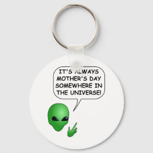 Alien Mother's Day Key Ring