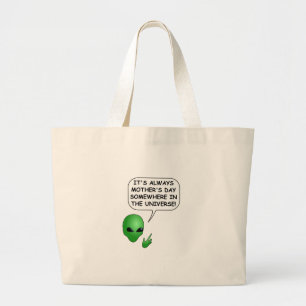 Alien Mother's Day Large Tote Bag