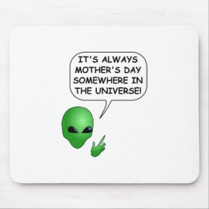Alien Mother's Day Mouse Mat