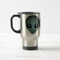 Alien Mug Grey Extraterrestrial Cups & Alien Glass