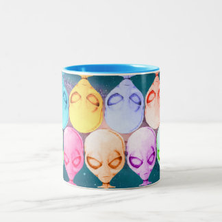 Alien Mug, multicolored Two-Tone Coffee Mug