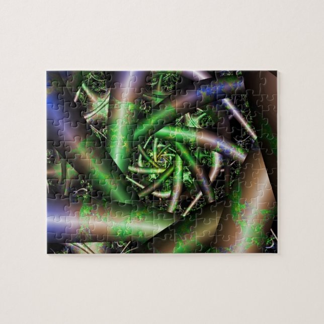 Alien | Multicolor Fractal Art Jigsaw Puzzle (Horizontal)