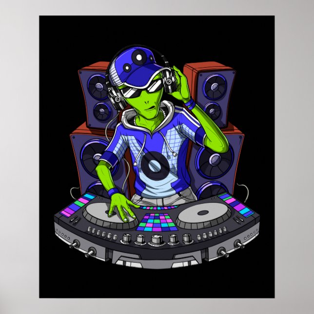Alien Music DJ Poster (Front)