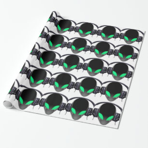 Alien Music Lover DJ - Smooth Cetacean Wrapping Paper