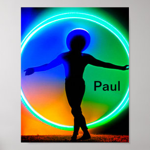 Alien nature earth green blue add name text here  poster