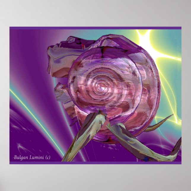 ALIEN NEREIDE,NYMPH OF WATER ,PINK SEASHELL Sci-Fi Poster (Front)