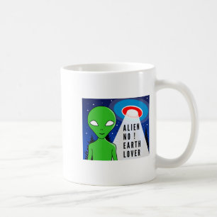 Alien No Earth Lover Funny Alien T Shirt Coffee Mug