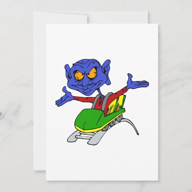 Alien no handed coaster (Front)