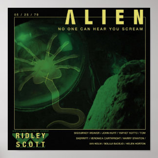 ALIEN No One Can Hear You Scream Poster