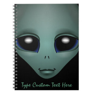 Alien Notebook Personalised Cute ET Notebook