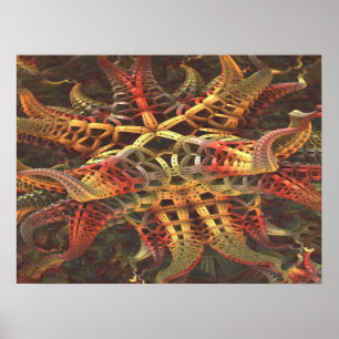 Alien Octopus Poster