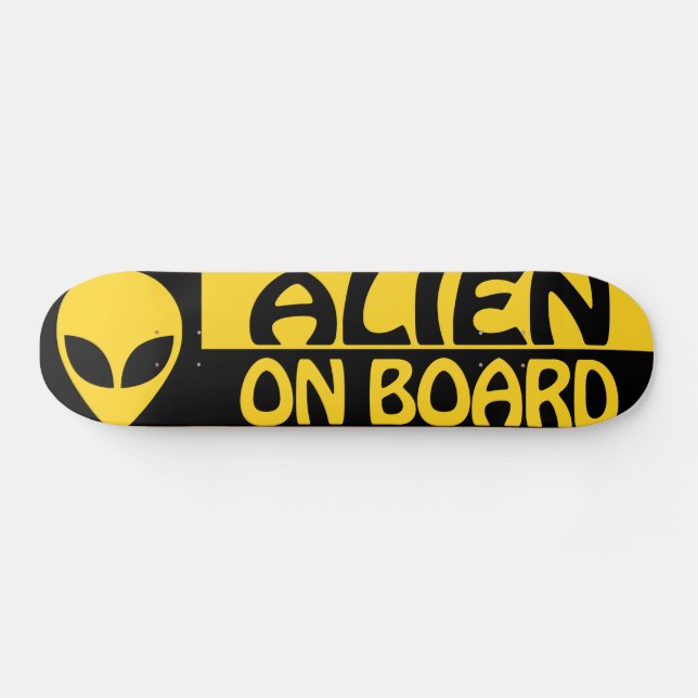 ALIEN ON BOARD SKATEBOARD (Horz)