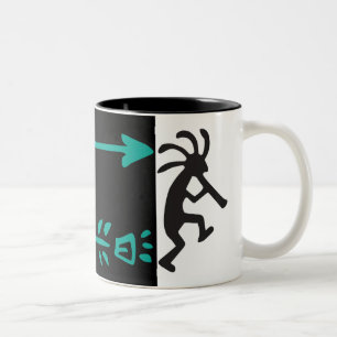 Alien or Life Form Desert Kokopelli Two-Tone Coffe Coffee Mug