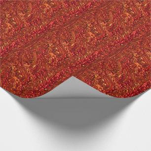 Alien Orange (Bubbling Lava) Wrapping Paper