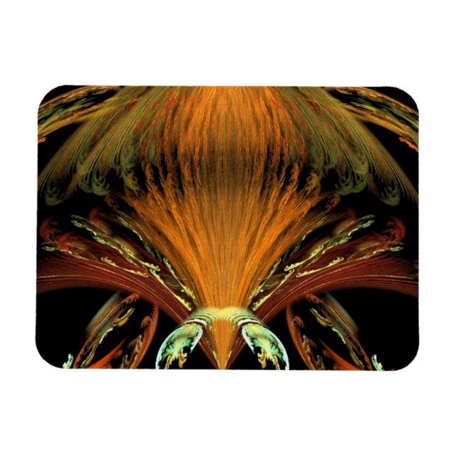 Alien Orange Insect Magnet (Horizontal)