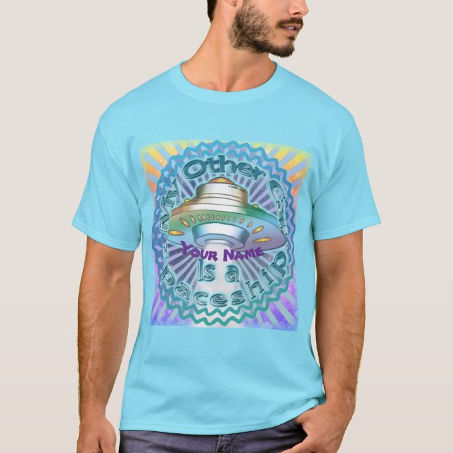 Alien Other Car Spaceship  T-Shirt (Front)