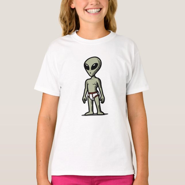 Alien Pants T-Shirt (Front)