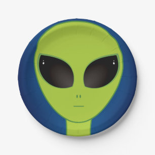 Alien Paper Plate