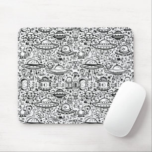Alien Pattern Mouse Mat