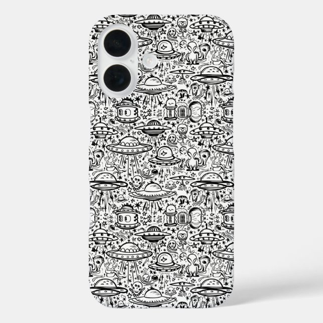 Alien Pattern Phone Case (Back)