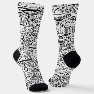 Alien Pattern Socks