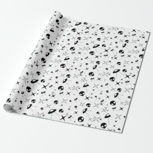 Alien Pattern Wrapping Paper