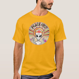 Alien Peace Out! Fun T-Shirt