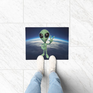 Alien - Peace V Sign Doormat