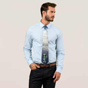 Alien - Peace V Sign Tie