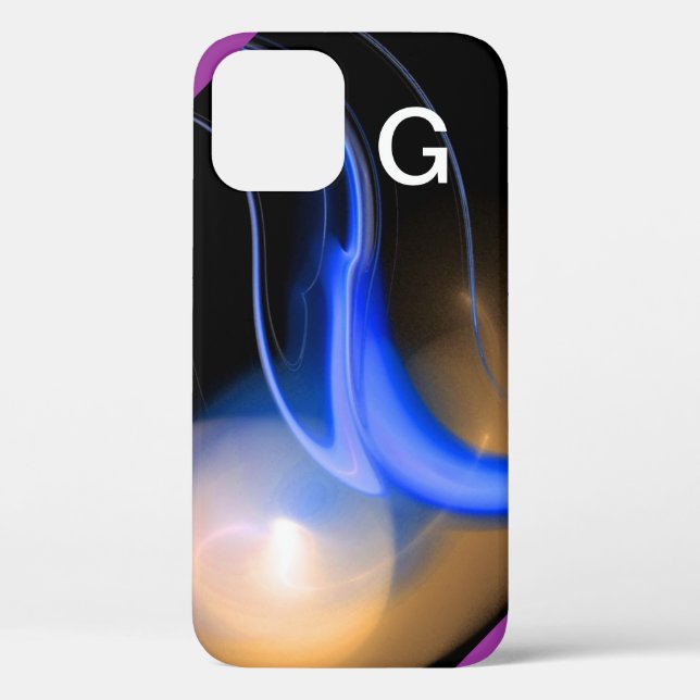 ALIEN PEARL monogram purple Case-Mate iPhone Case (Back)