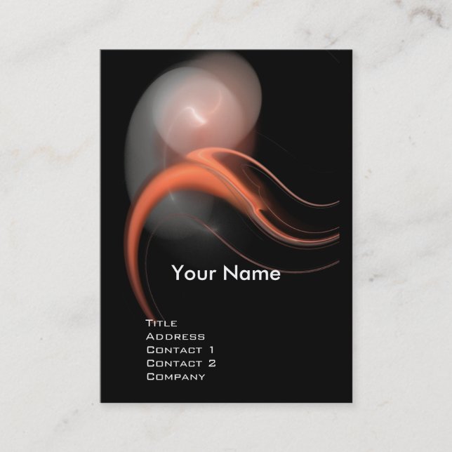 ALIEN PEARL MONOGRAM Vibrant black pink white Business Card (Front)