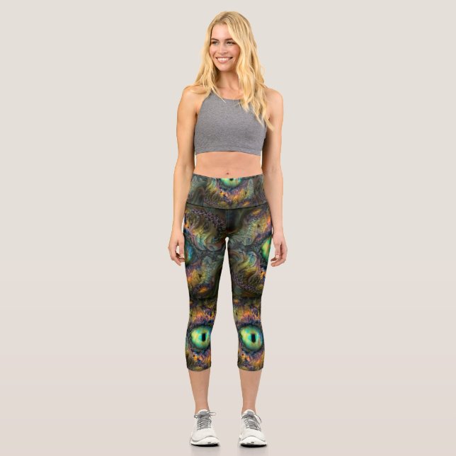 Alien peephole capri leggings (Front)