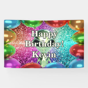 Alien Personalised character birthday banner