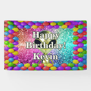 Alien Personalised character birthday banner