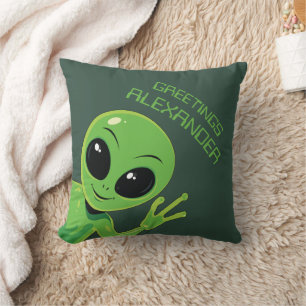 Alien Personalised Outer Space Cushion