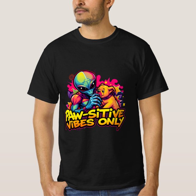 Alien Petting Dogs T-Shirt (Front)
