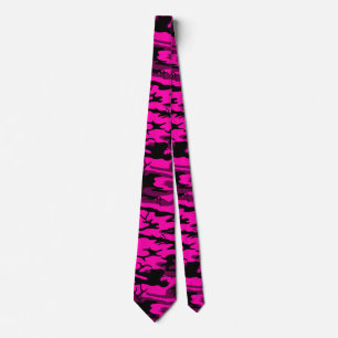 Alien Pink Camo Tie