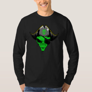 Alien Pirate Hat Halloween Costume T-Shirt