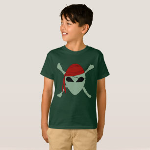  Alien Pirate Jolly Roger T-Shirt