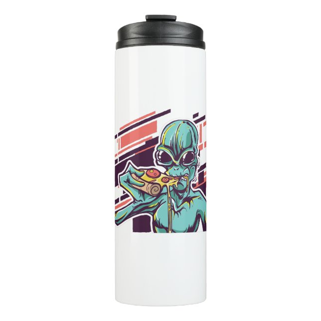 Alien Pizza Thermal Tumbler (Front)
