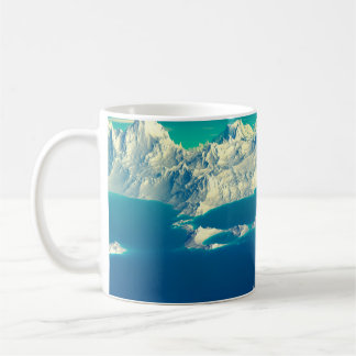Alien Planet - 3D ed Computer Artwork. Rocks and s Coffee Mug